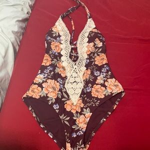 One piece bathing suit